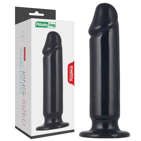 King Sized 9.25'' Anal Dildo - Black - Anal Dildos