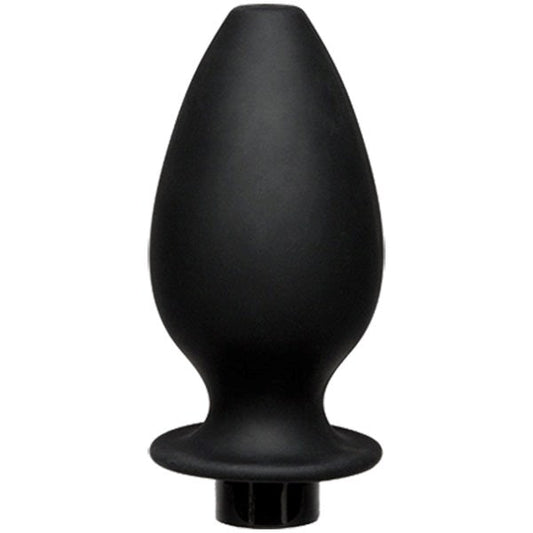 Kink Flow Fill Silicone Anal Douche Accessory Black - Enemas and Douches