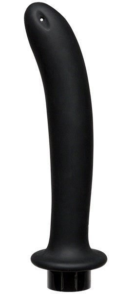 Kink Flow Silicone Anal Douche Accessory Extra Deep Black - Enemas and Douches