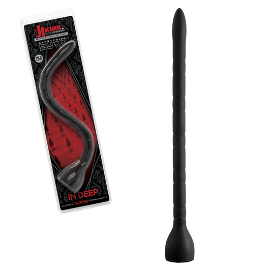 Kink in Deep Silicone Anal Snake Black - Anal Dildos