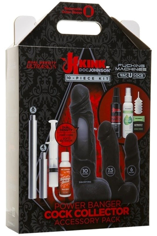 Kink Power Banger Cock Collector Accessory Pack 10 piece Kit - Love Dolls