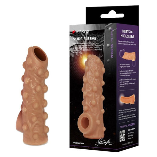 Kokos Nude Realistic Cock Sleeve 3 Medium - Pumps, Extenders and Sleeves