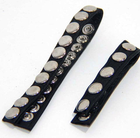 Leather Cock Rings With 10 Snap Locks - Cock Rings
