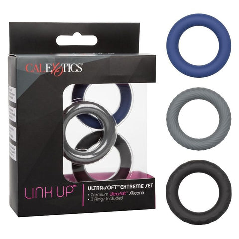 Link Up Ultra-Soft Extreme Stretchy Cock Ring Set - Cock Rings