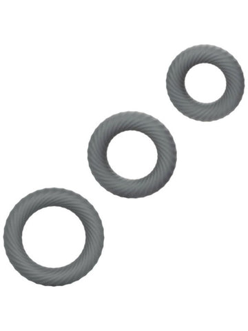 Link Up Ultra-Soft Ultimate Stretchy Male Cock Ring Set - Stretchy Cock Rings