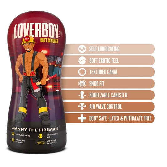 Manny The Fireman - Self-Lubricating Pleasure Toy for Sizzling Nights - Masturbators and Strokers