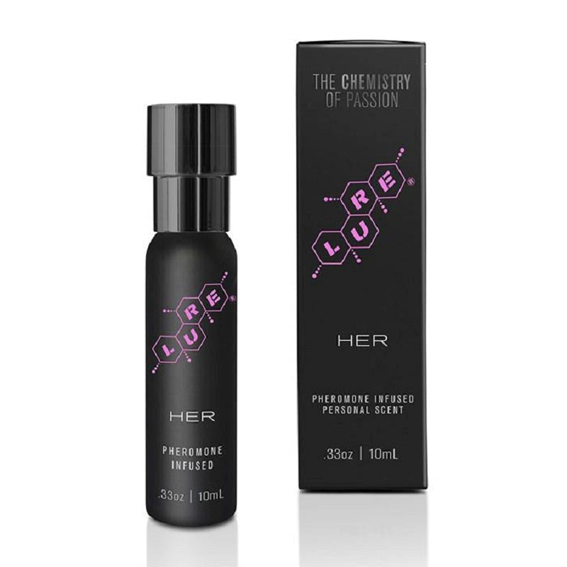 Lure Black Label for Her Pheromone Infused Personal Scent - Delay and Excite Sprays