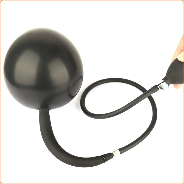 Metal Ball Inside Inflatable Dildo Plug - - Butt Plugs