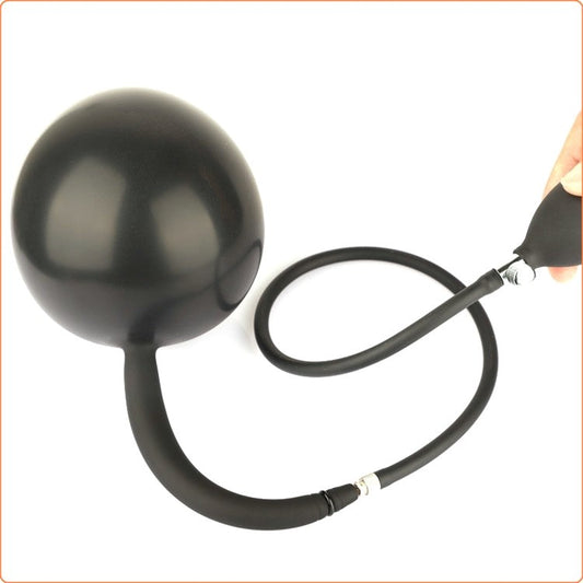 Metal Ball Inside Inflatable Dildo Plug - Butt Plugs