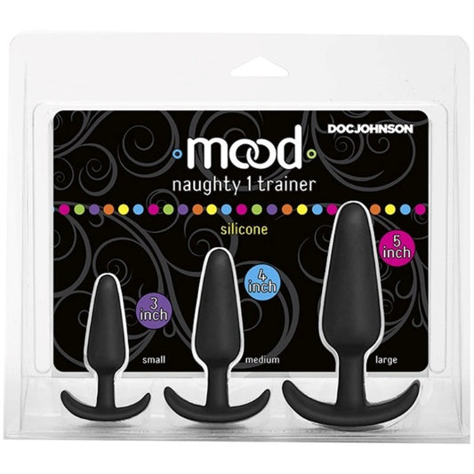 Mood Naughty 1 Trainer Set Black - Butt Plugs