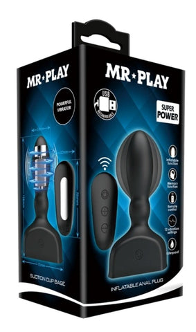 Baile Mr Play Inflatable Anal Vibrator - Prostate Stimulation - Anal Vibrators