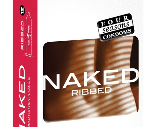Naked Ribbed Condoms 12 pack - Condoms