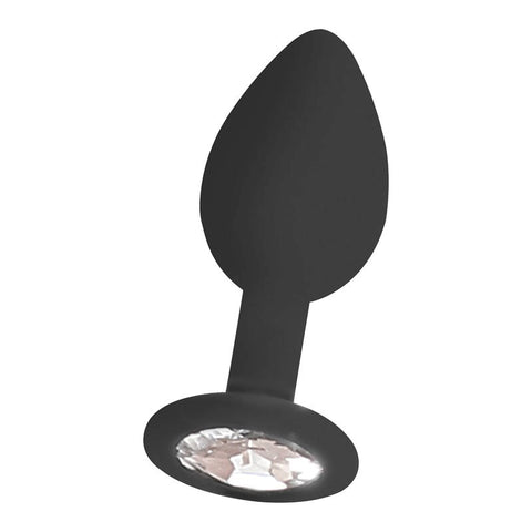 OUCH! BW Silicone Butt Plug with Removable Jewel - Butt Plugs