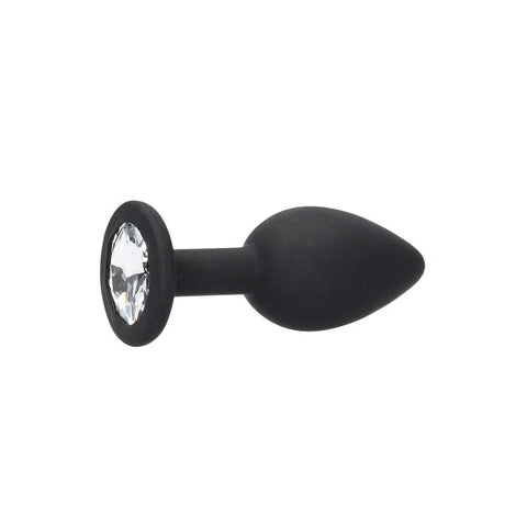 OUCH! BW Silicone Butt Plug with Removable Jewel - Butt Plugs