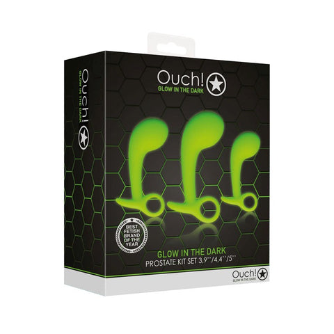 Radiant Bliss - OUCH! Glow-in-Dark Prostate Pleasure Set - Prostate Toys