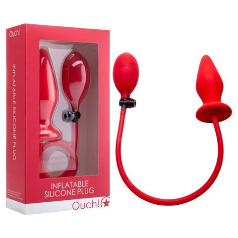 Ouch! Inflatable Silicone Plug - Prostate Toys