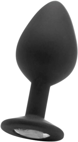 Ouch! Large Diamond Butt Plug Black - Butt Plugs