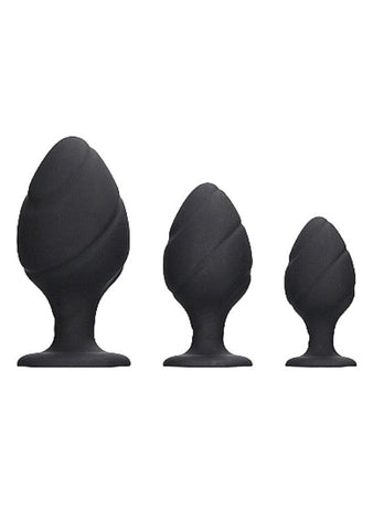 Ouch! Swirled Butt Plug Set - Butt Plugs