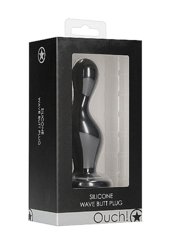 Sensual Ripples - Ouch! Wave Silicone Butt Plug - Butt Plugs