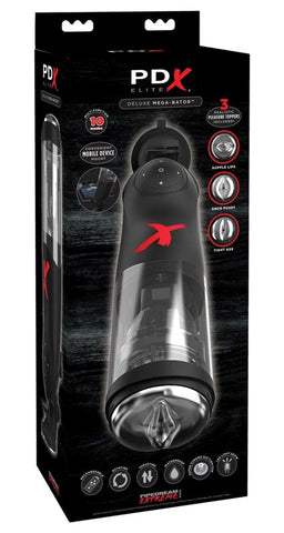 PDX Elite Deluxe Mega Bator Vibrating Male Masturbator - Masturbators and Strokers