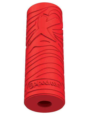 PDX Elite EZ Grip Squeezable Male Stroker Red - Masturbators and Strokers