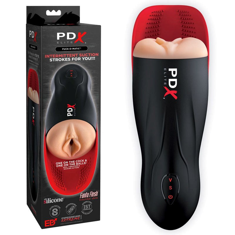 PDX Elite Fuck-O-Matic Realistic Male Masturbator - Masturbators and Strokers