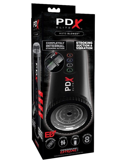PDX Elite Moto Blower Vibrating Male Stroker - Masturbators and Strokers