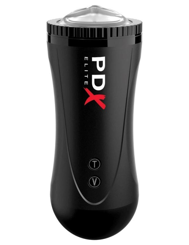 PDX Elite Moto Vibrating and Thrusting Male Stroker - Masturbators and Strokers