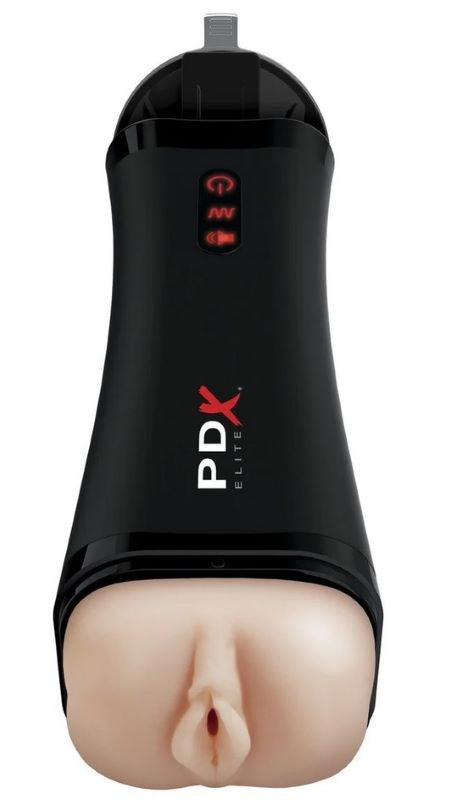 PDX Elite Talk-Back Vibrating Super Stroker - Realistic Butts And Vaginas