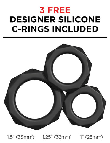 PDX Elite Vibrating Silicone Male Stimulator - Masturbators and Strokers