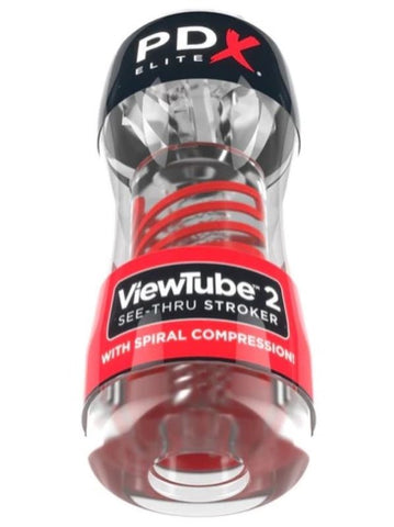 PDX Elite Viewtube 2 See-Thru Male Stroker - Masturbators and Strokers
