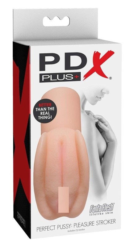 PDX Plus Perfect Pussy Pleasure Fanta Flesh Mens Stroker - Masturbators and Strokers