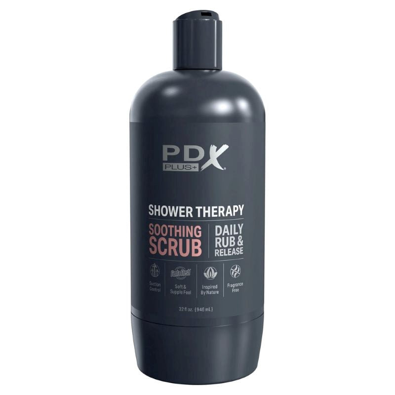 PDX Plus Shower Therapy Soothing Scrub Realistic Stroker - Realistic Butts And Vaginas