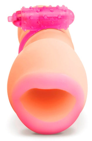 PDX Vibrating Oral Squeeze Her Realistic Masturbator - Masturbators and Strokers