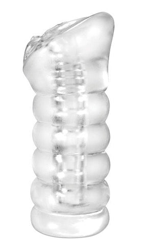 Pipedream Extreme Ribbed See-Thru Male Stroker - Masturbators and Strokers