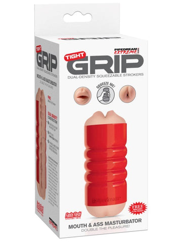 Pipedream Extreme Tight Grip Mouth and Ass Masturbator - Masturbators and Strokers