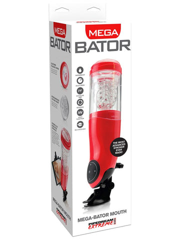 Pipedream Extreme Toyz Mega-Bator Mouth Masturbator - Masturbators and Strokers
