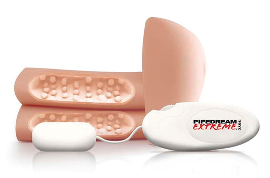 Pipedream Extreme Vibrating D.P. Fuck Slut Male Stroker - Masturbators and Strokers