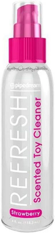 Pipedream Refresh Strawberry Scented Toy Cleaner 118 ml - Adult Toy Cleaner