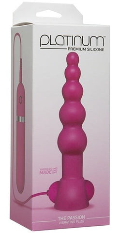 Doc Johnson Platinum The Passion Vibrating Anal Plug Pink - Anal Vibrators