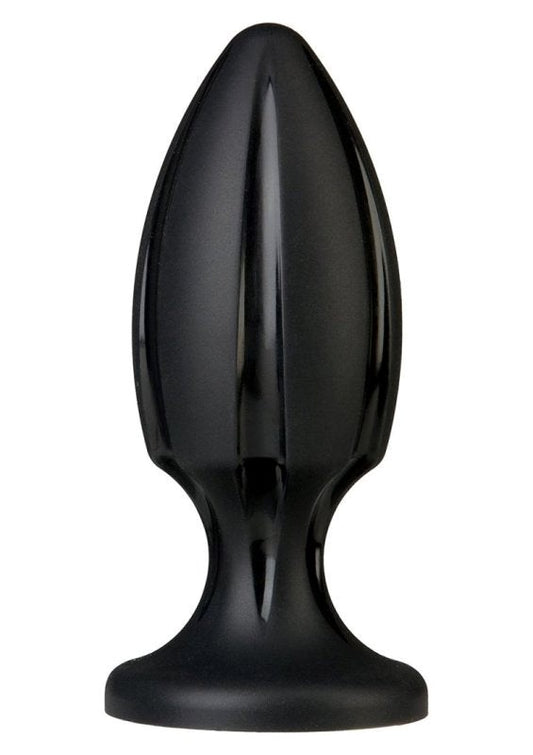 Doc Johnson Platinum The Rocket Silicone Anal Plug Black - Butt Plugs