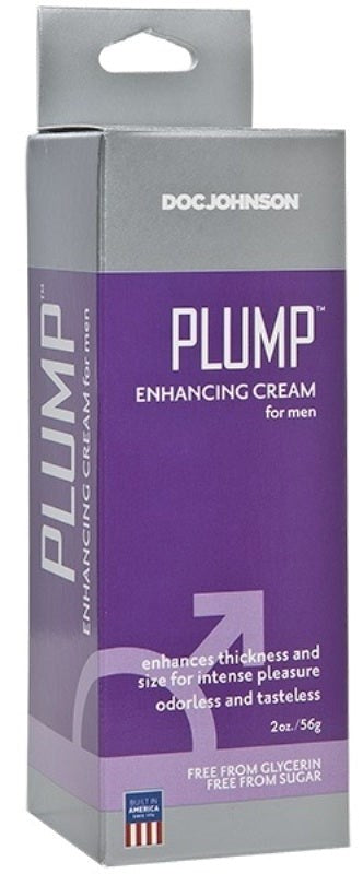 Doc Johnson Plump Enhancing Cream for Men 56g - Delay and Excite Sprays