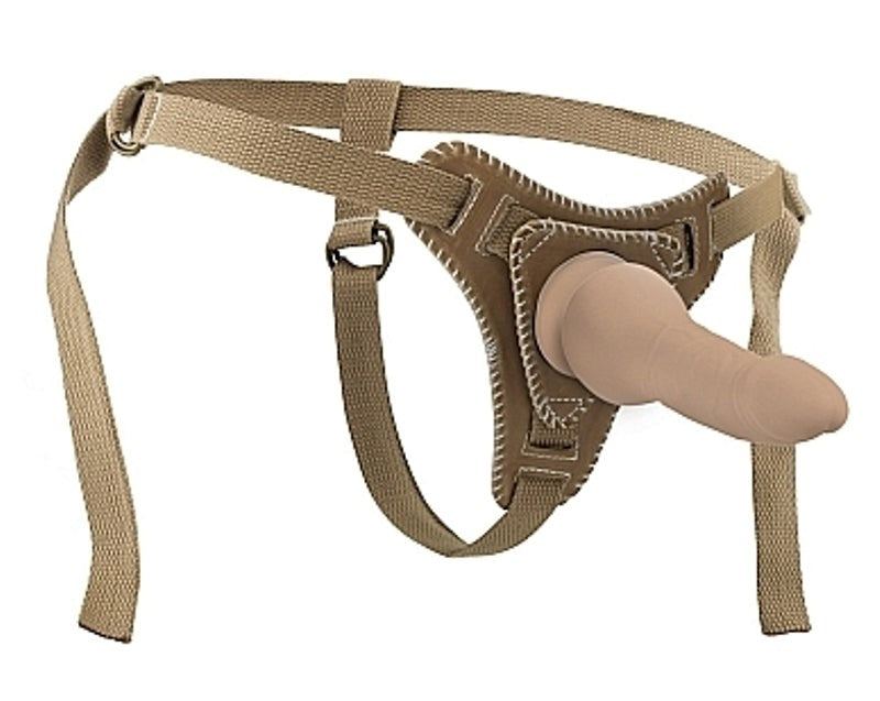Premium Bonded Leather Strap On with Straps - Pumps, Extenders and Sleeves