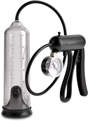 Pipedream Pump Worx Pro-Gauge Power Penis Pump - Pumps, Extenders and Sleeves