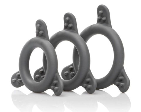 California Exotics Pro Series Silicone Cock Ring Set - Stretchy Cock Rings