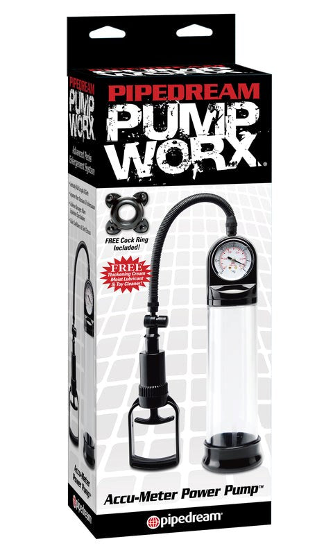 Pump Worx Accu-Meter Power Mens Penis Pump - Pumps, Extenders and Sleeves