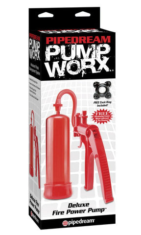 Pump Worx Deluxe Fire Penis Enlargement Pump - Pumps, Extenders and Sleeves