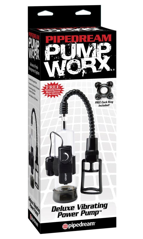 Pump Worx Deluxe Vibrating Power Penis Pump - Pumps, Extenders and Sleeves