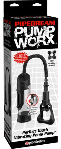 Pump Worx Perfect Touch Vibrating Penis Pump - Pumps, Extenders and Sleeves