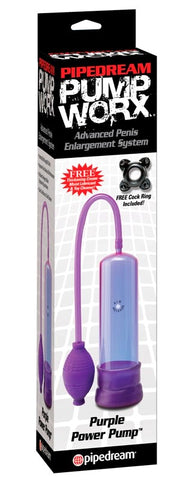 Pump Worx Purple Power Pump - Penis Pumps And Stretchers